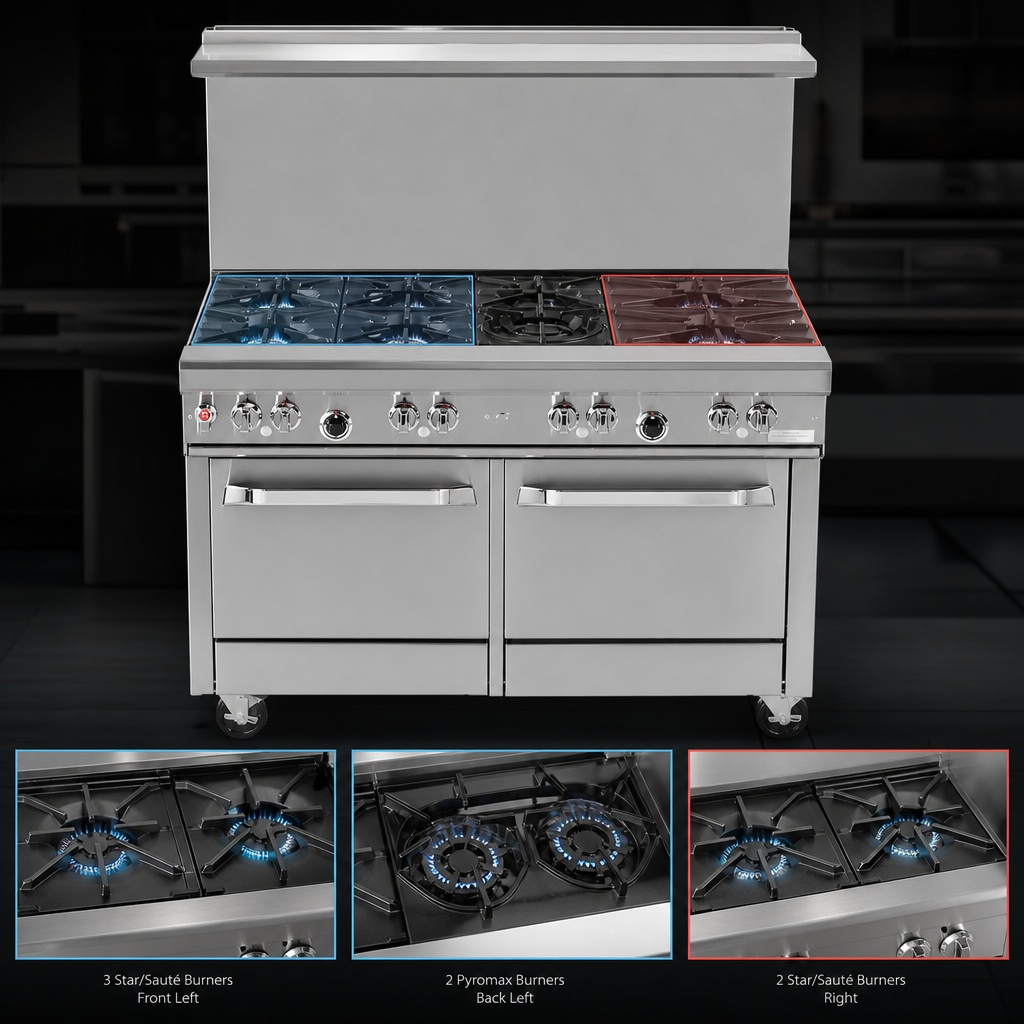 Seven-Burner Top Configuration