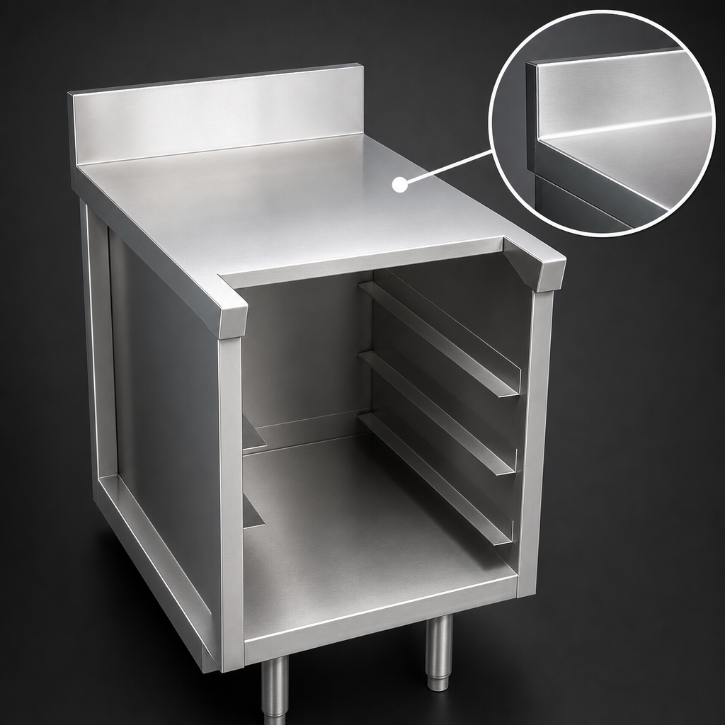 16-Gauge Stainless Steel Top