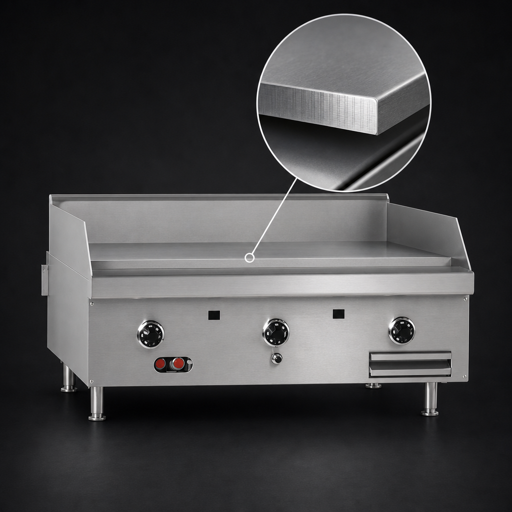 1-Inch Polished Steel Plate