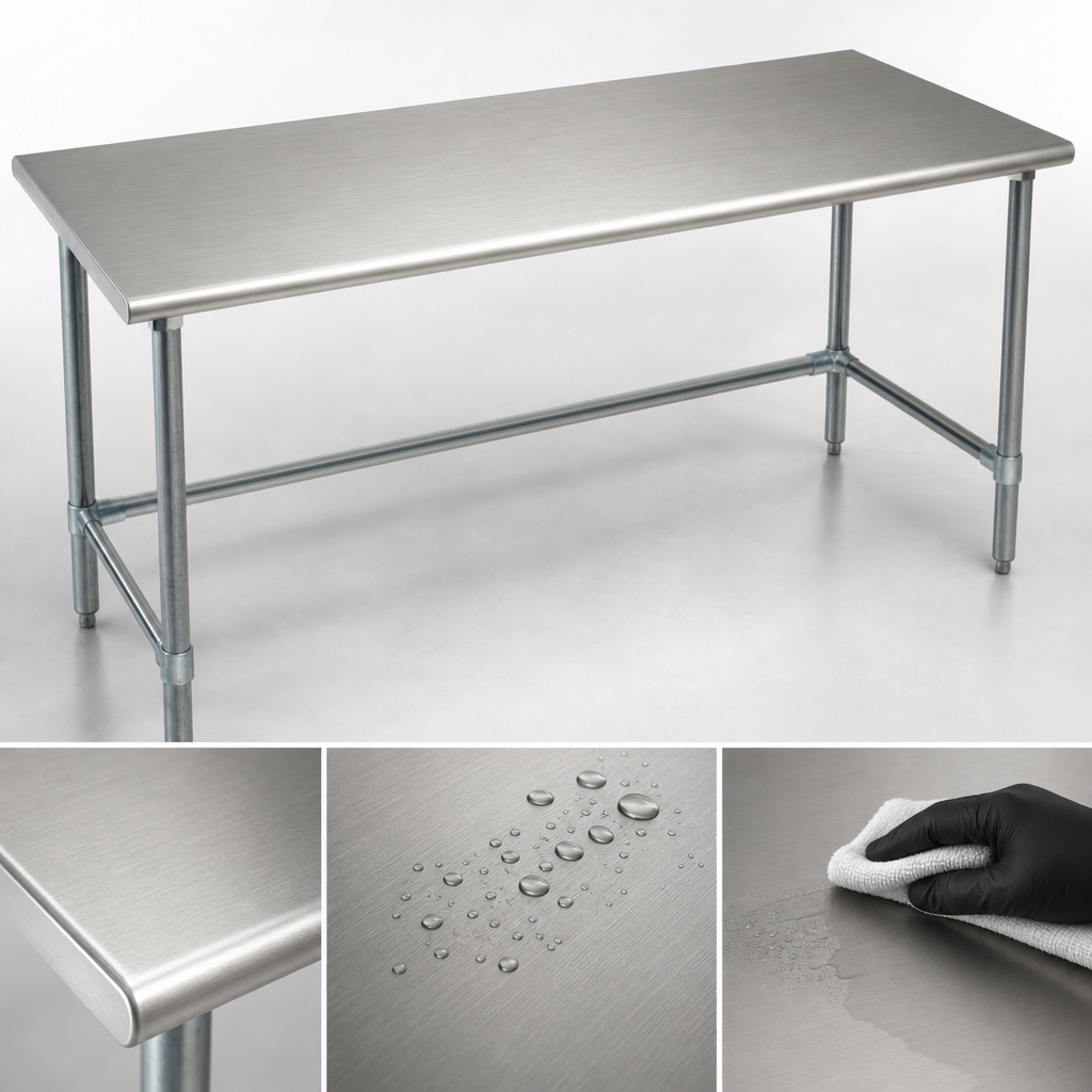 14-Gauge 304 Stainless Steel Top