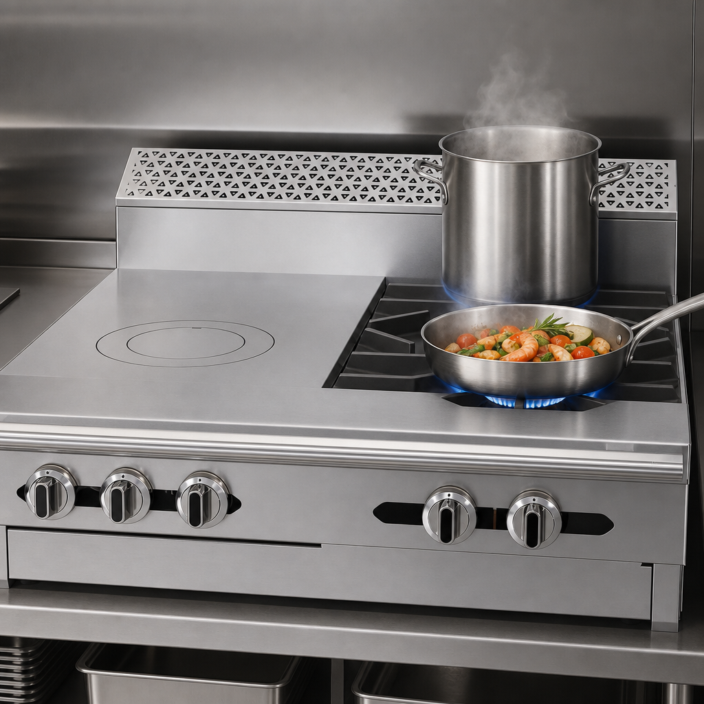 Two 40,000 BTU Open Burners