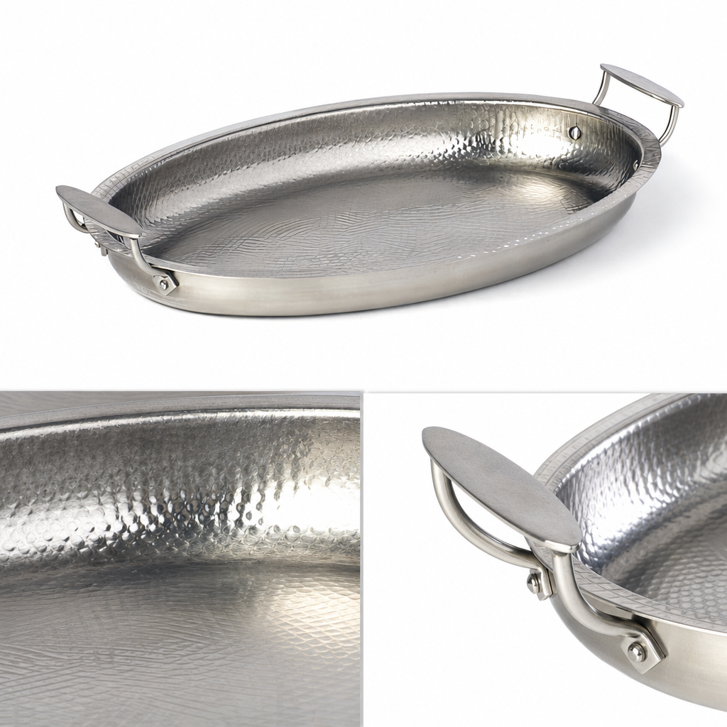 Hammered Stainless Steel Construction