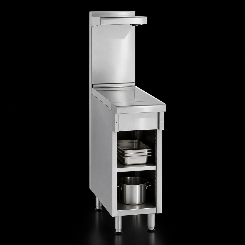 Open Cabinet Base With Bottom Shelf