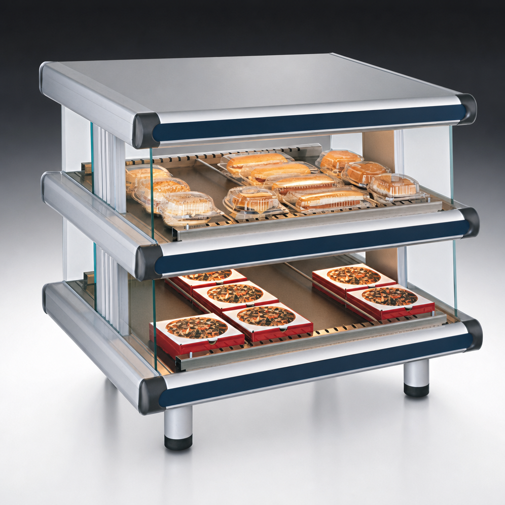 Dual Slanted Shelves