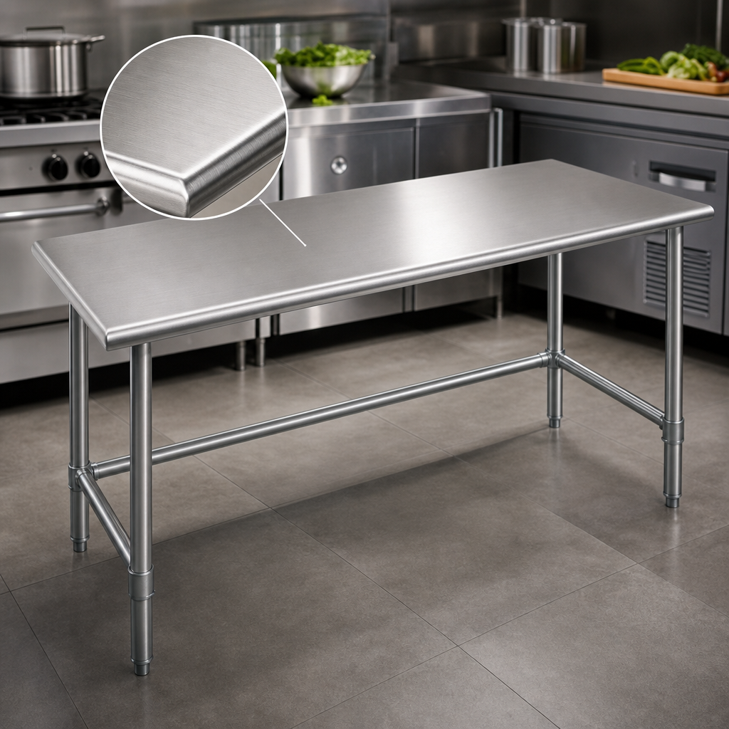 16-Gauge 304 Stainless Steel Top