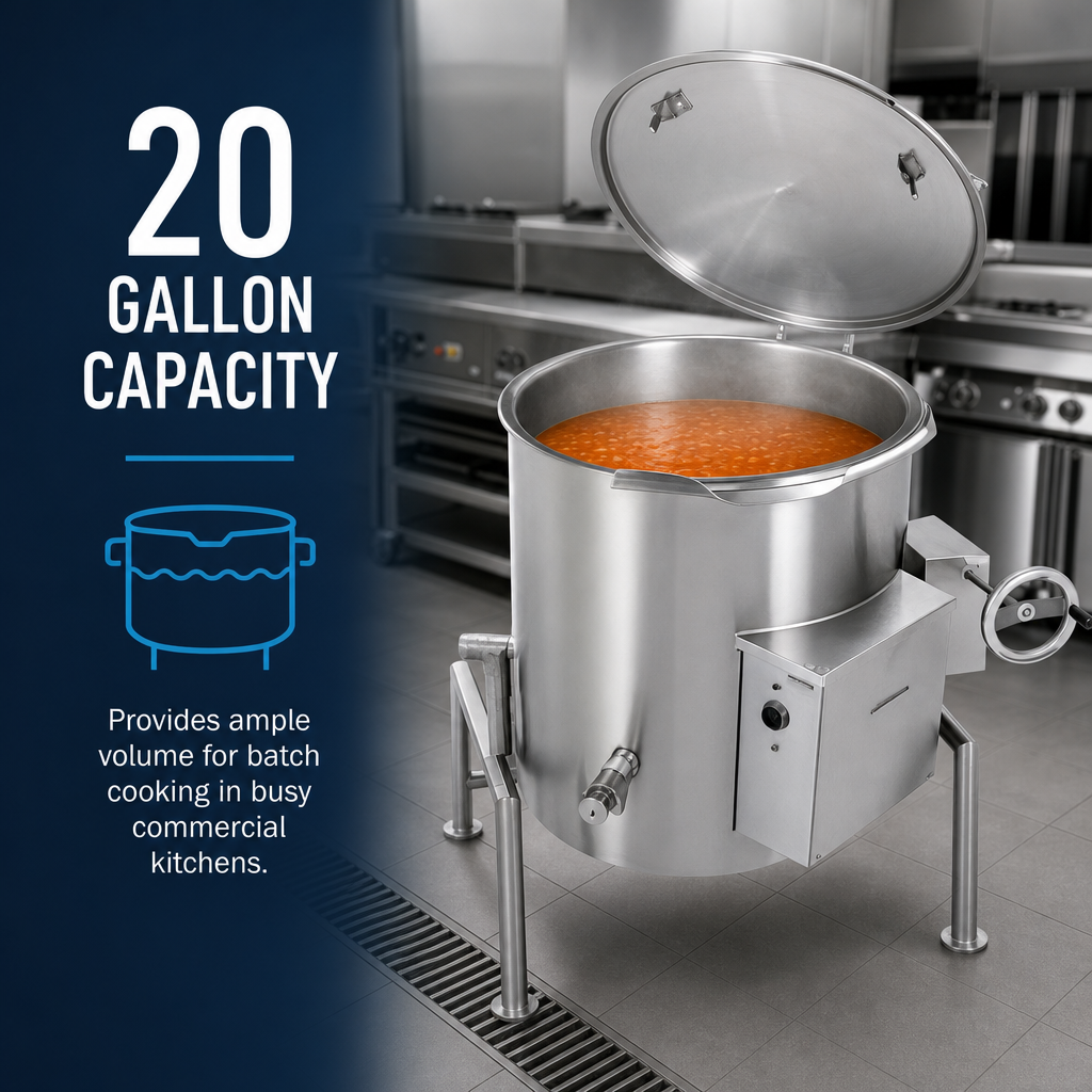 20-Gallon Capacity