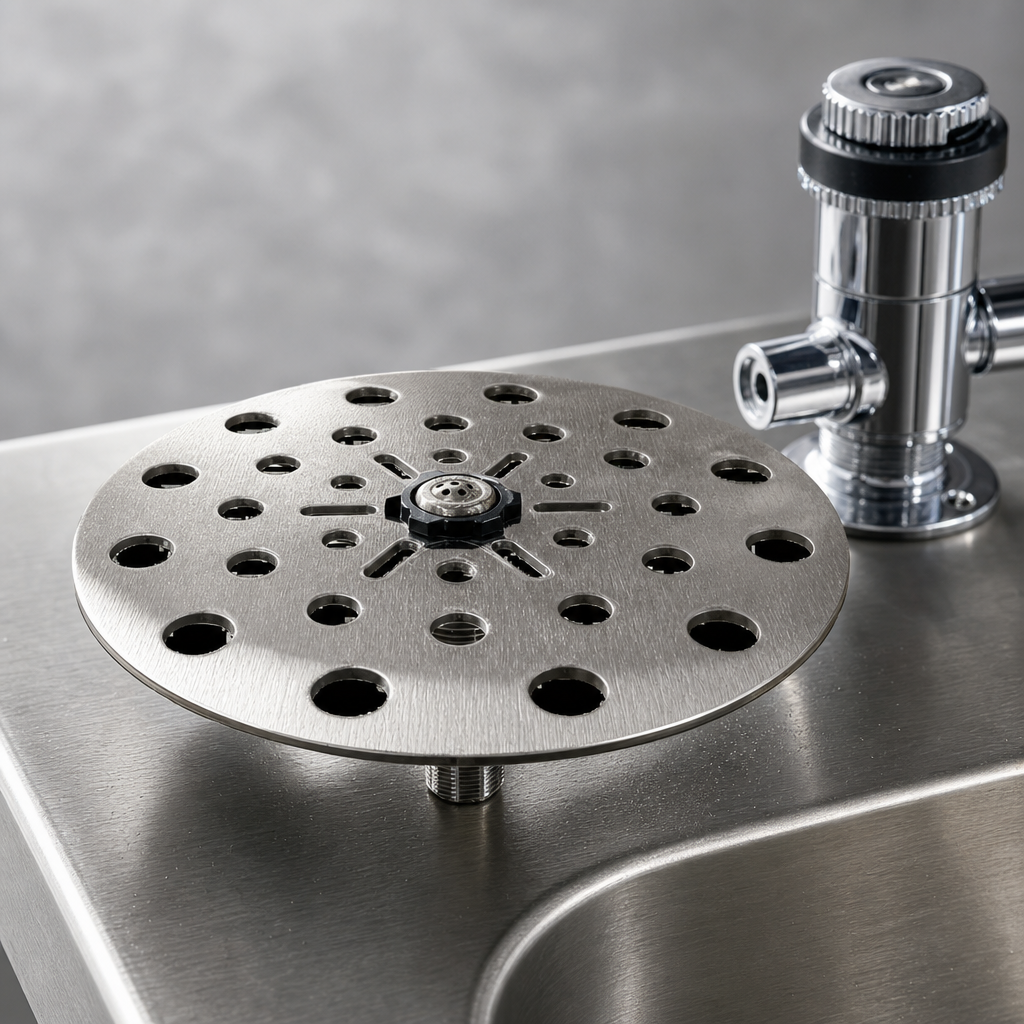 6-Inch Stainless Steel Plunger Plate