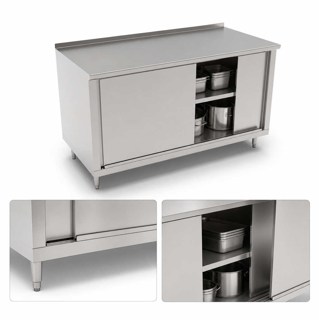 Cabinet Base with Sliding Doors