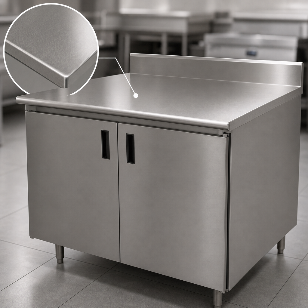 16-Gauge 304 Stainless Steel Top