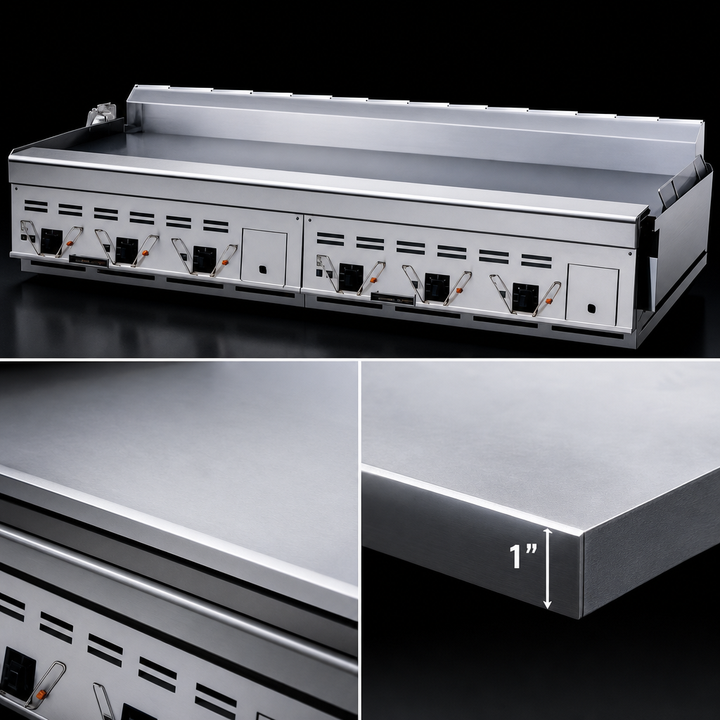 1-Inch Polished Steel Plate