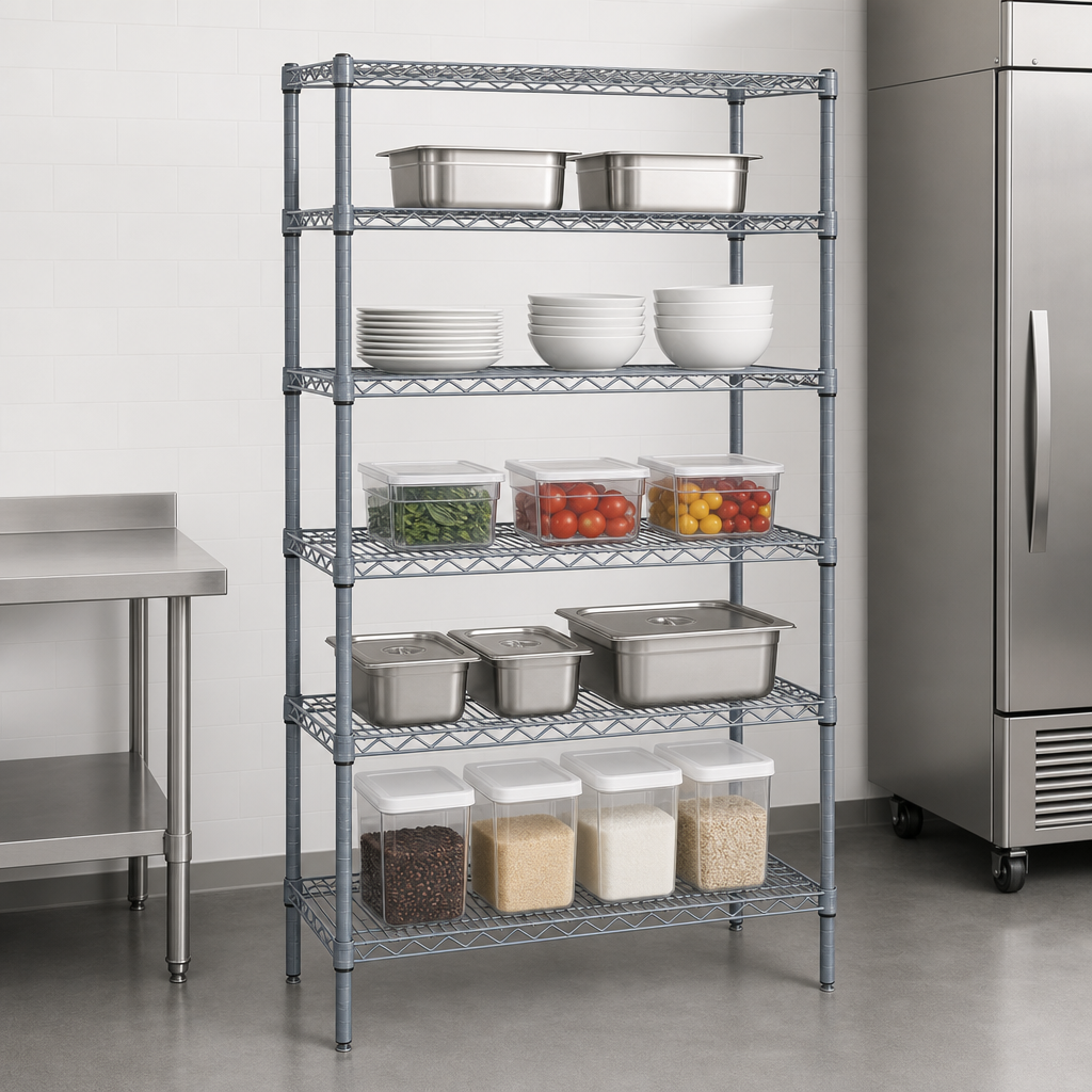 Five Wire Shelves