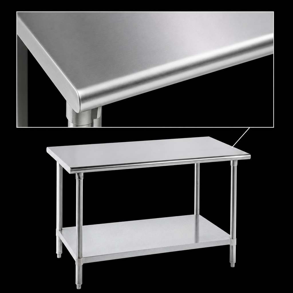 14-Gauge 304 Stainless Steel Top
