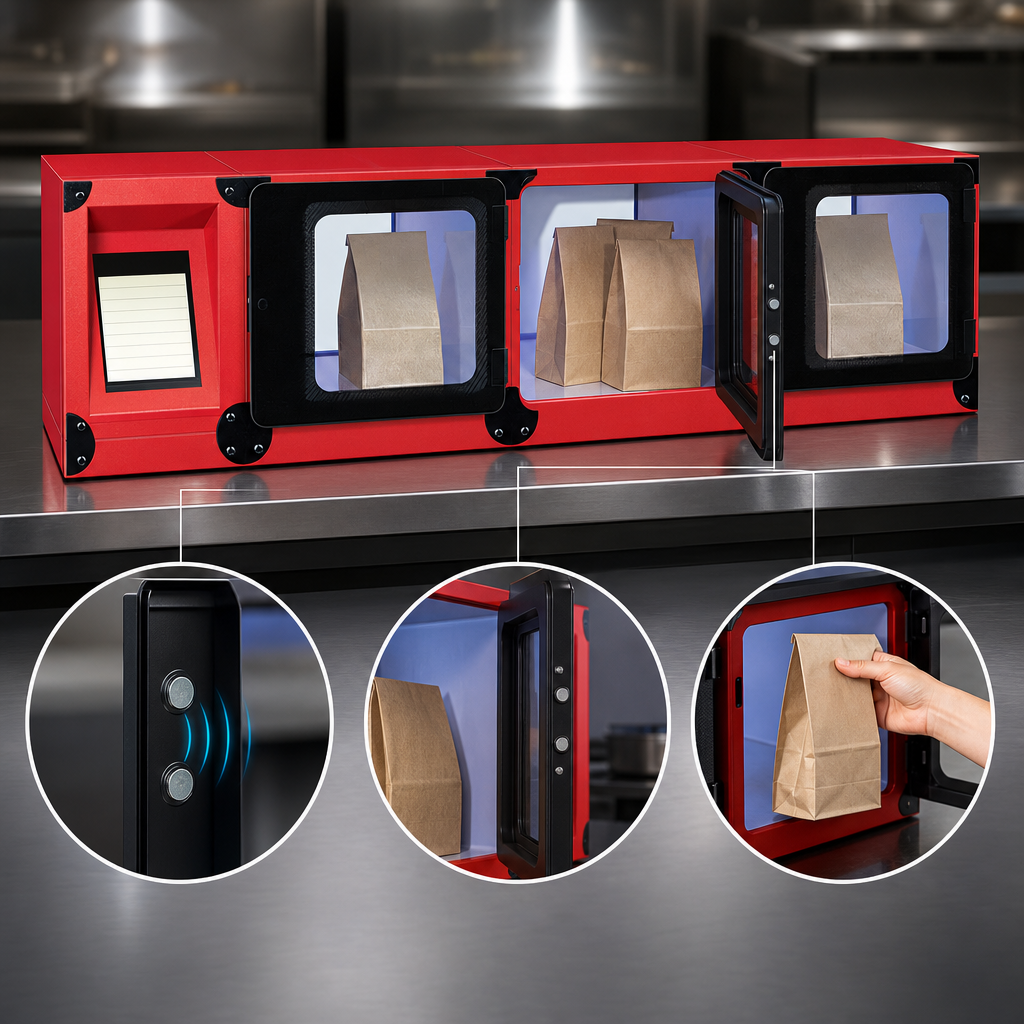Magnetically Locked Hinged Doors