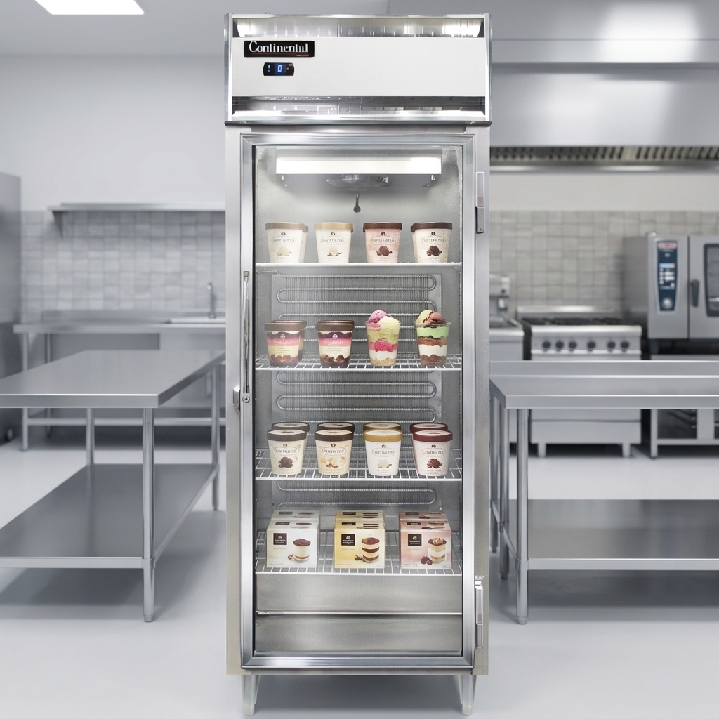 Experience optimal preservation and efficient cooling, ensuring your frozen products remain perfectly ready for service with precise temperature control.
