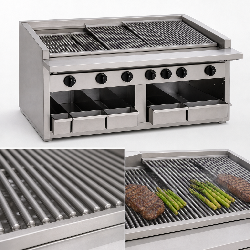 Free-Floating Round Rod Top Grate