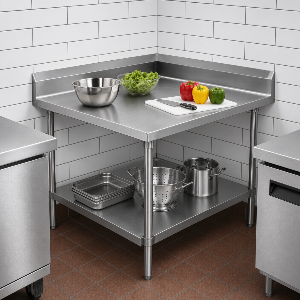 Corner Work Table Design