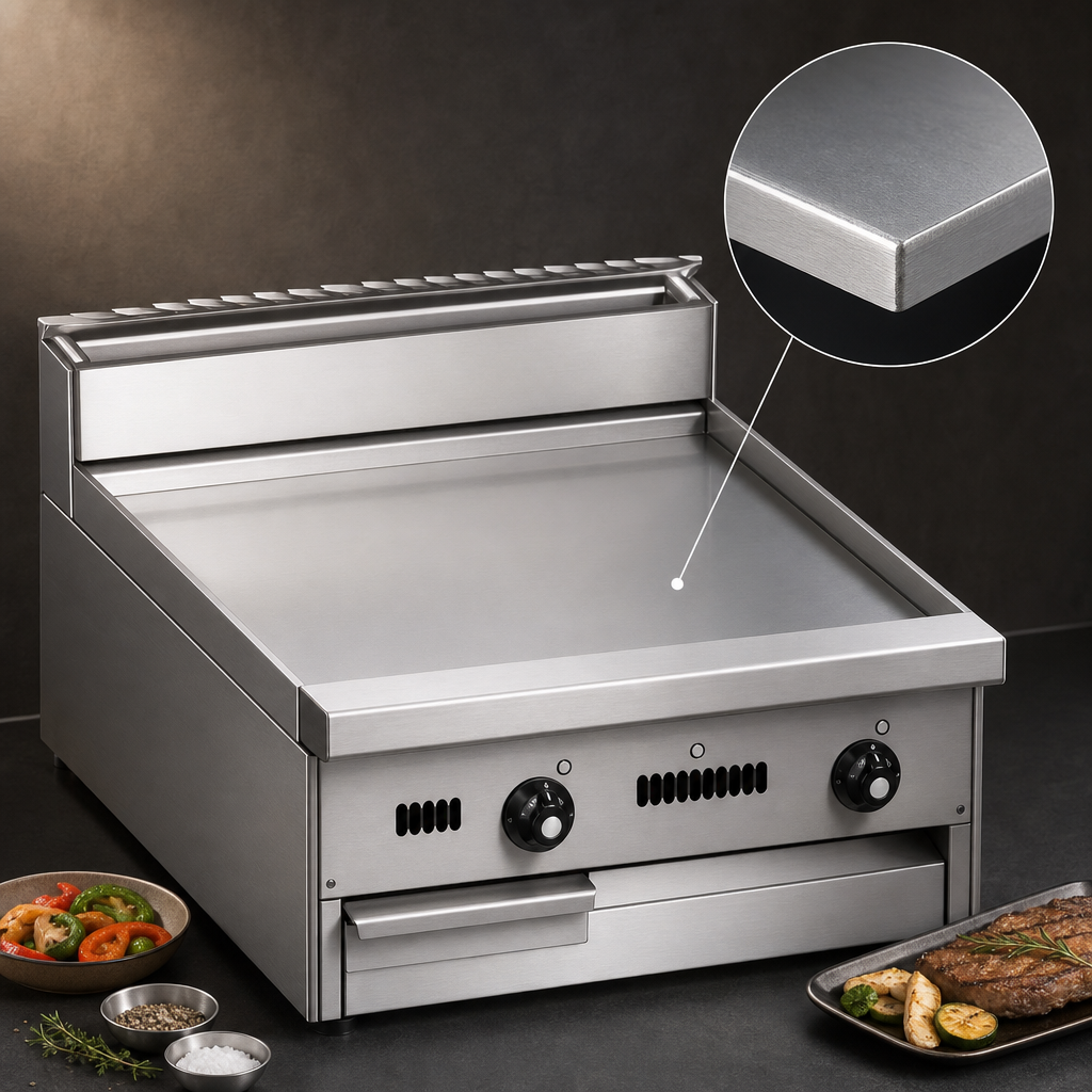1 Inch Polished Steel Griddle Plate