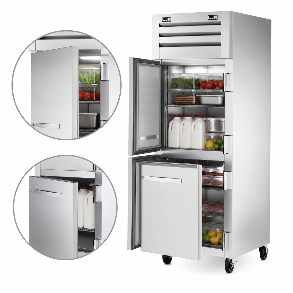 Two Stainless Steel Half Doors