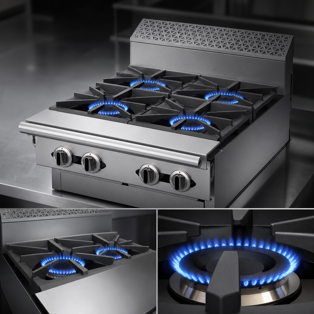 Four Starfire Open Burners