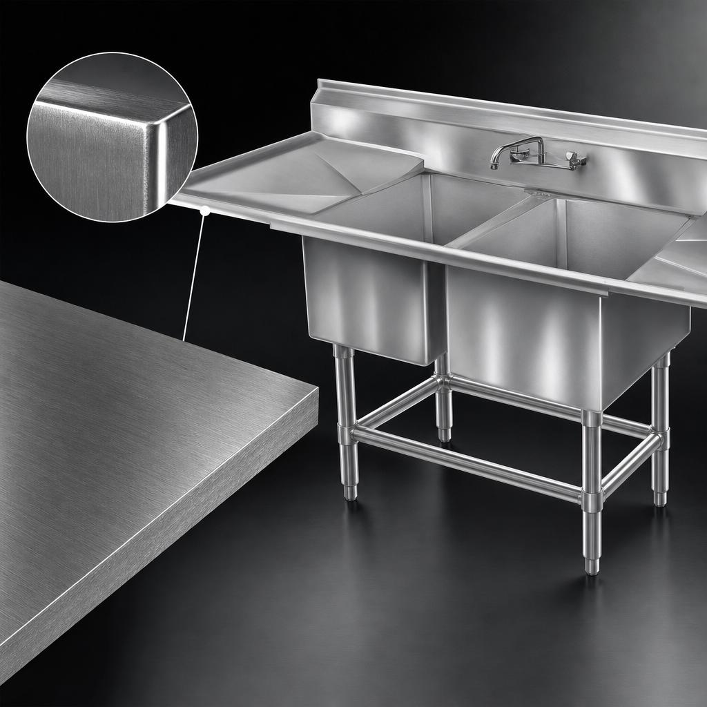 14-Gauge Stainless Steel Construction