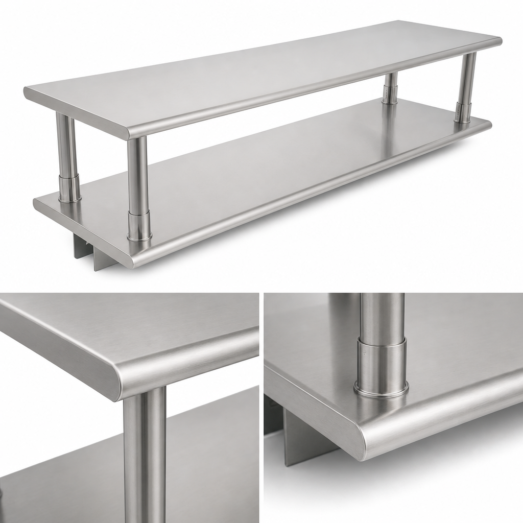 Rolled-Edge Shelf and Overshelf
