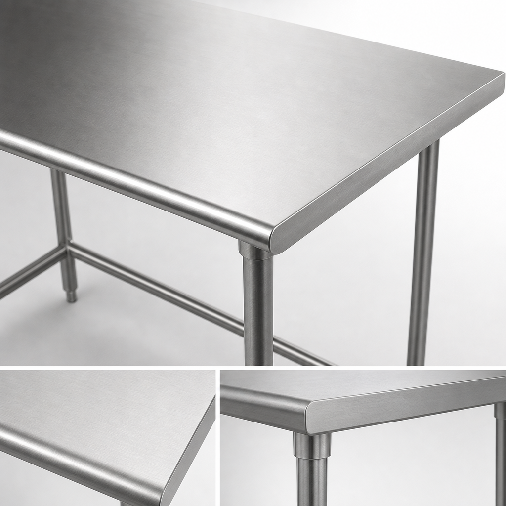 16-Gauge 304 Stainless Steel Top