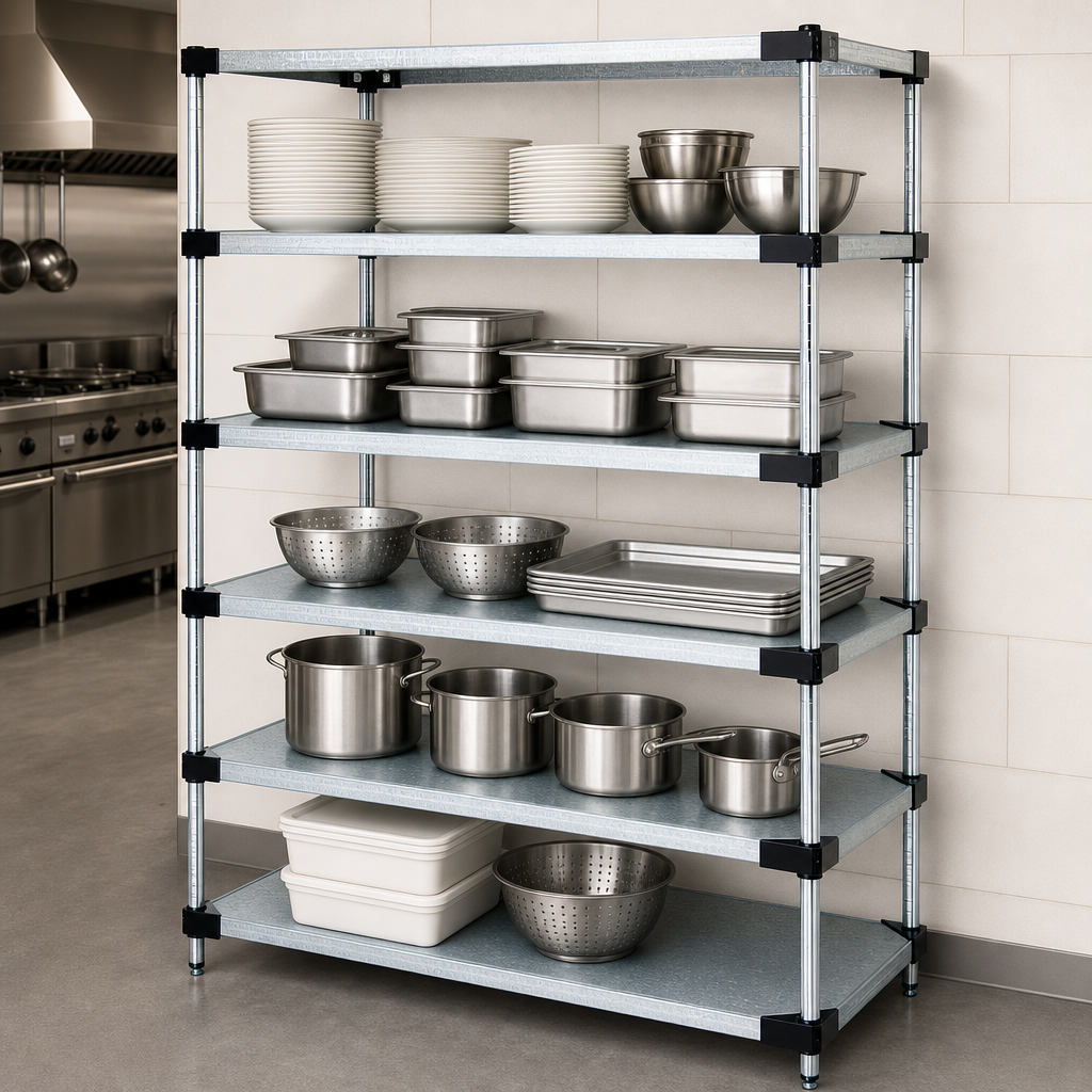 Five Solid Shelves
