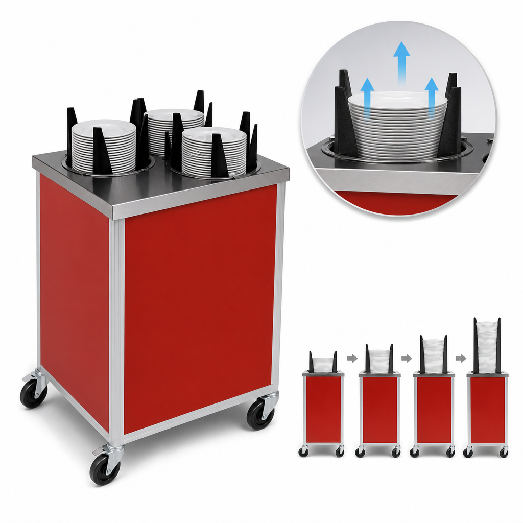 Self-Elevating Dispensing Tubes