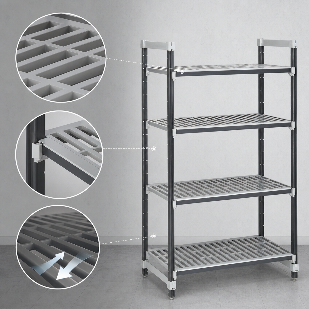 Vented Reinforced Shelf Plates