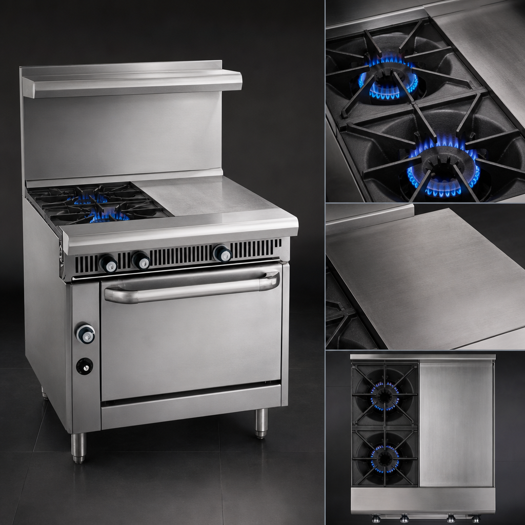 Open Burner and Hot Top Layout