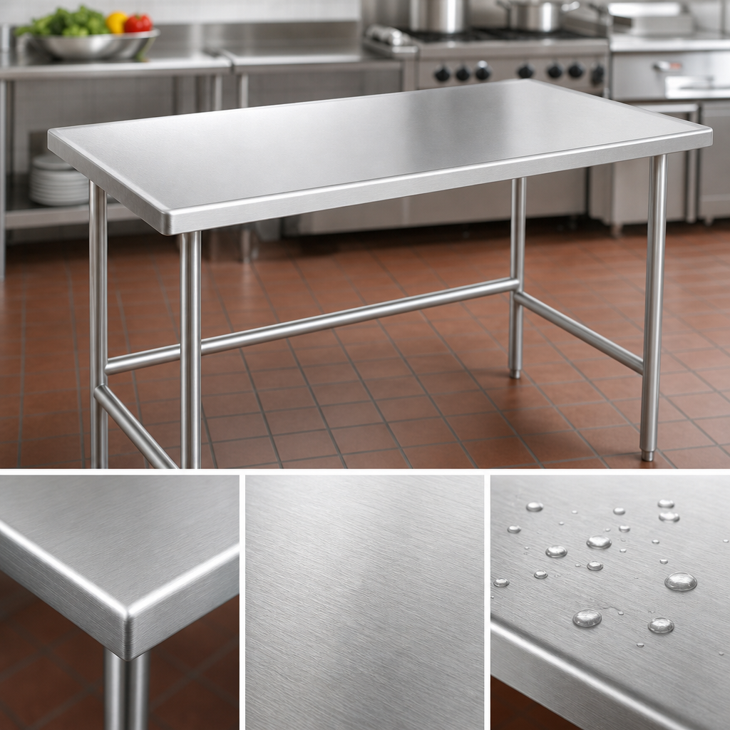14-Gauge 304 Stainless Steel Top