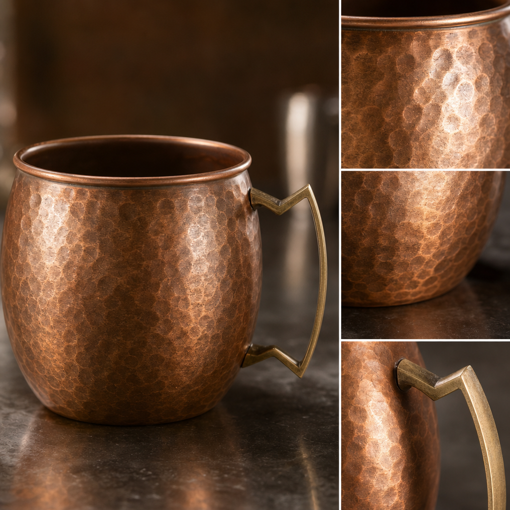 Hammered Antique Copper Finish