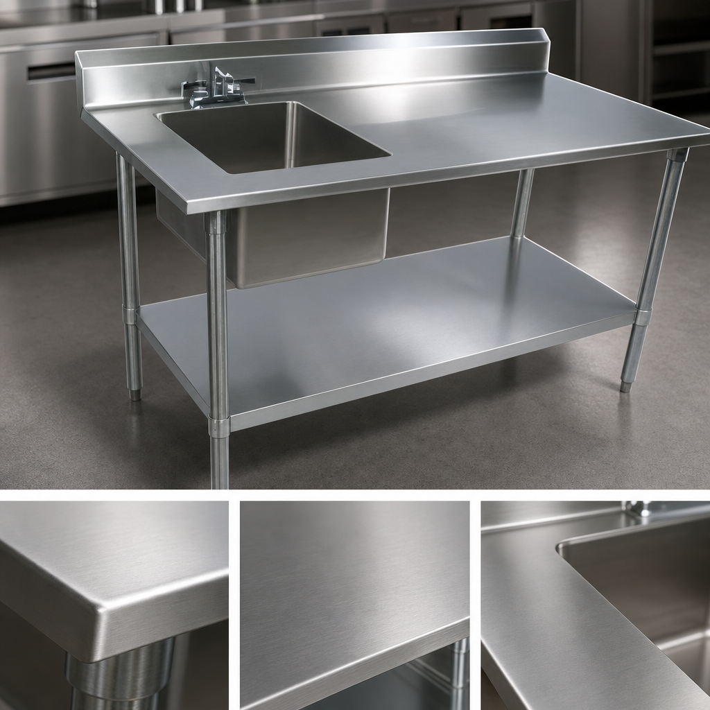 16-Gauge 300 Series Stainless Steel Top
