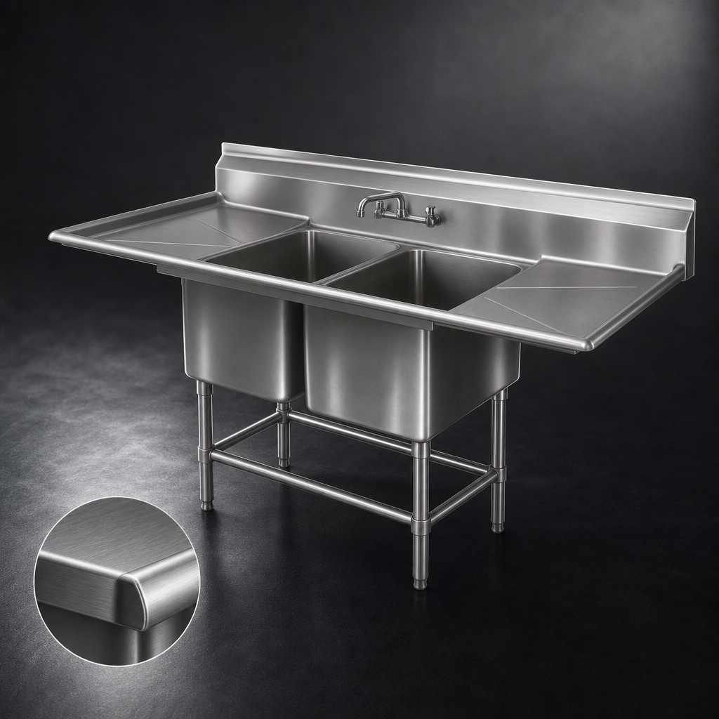 14 Gauge 300 Series Stainless Steel Construction