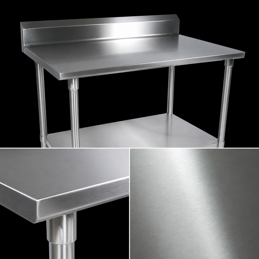 14-Gauge Type 300 Stainless Steel Top