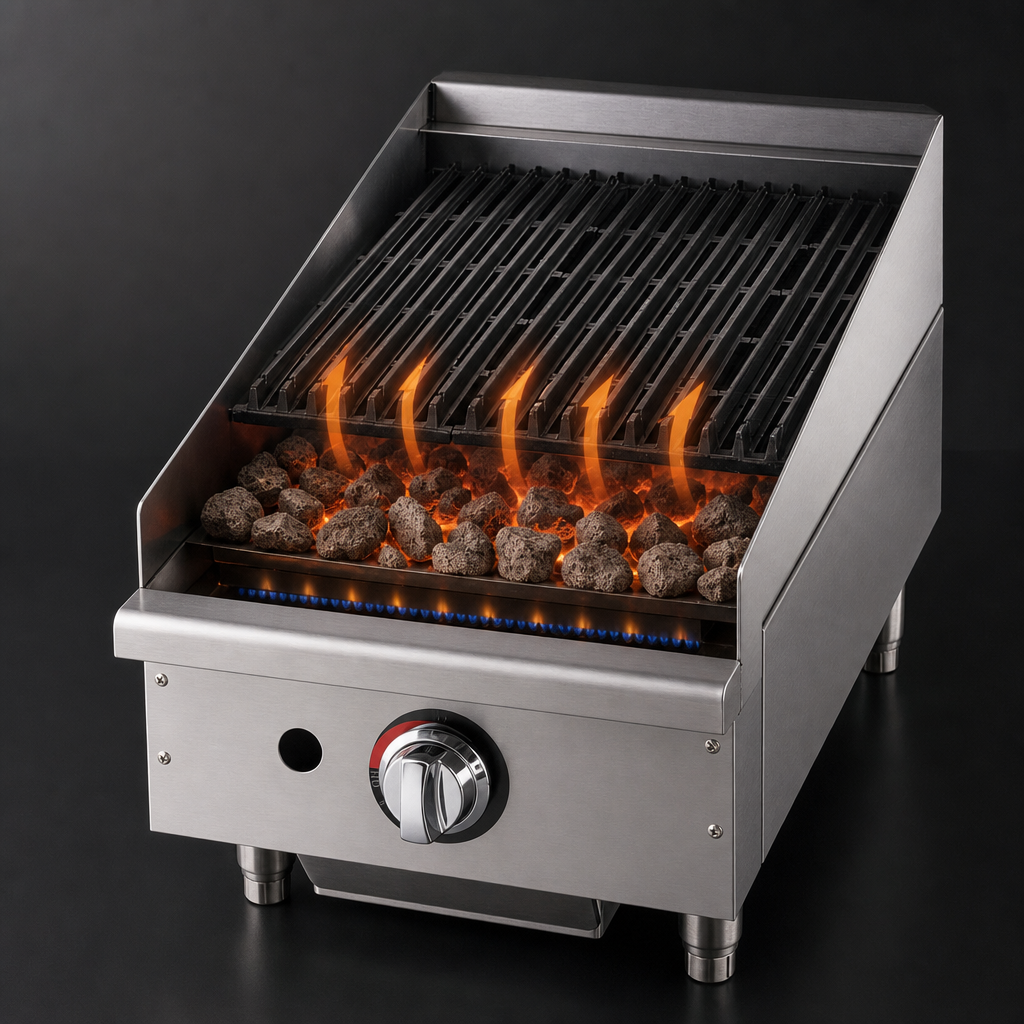 Lava Rock Briquette Heating
