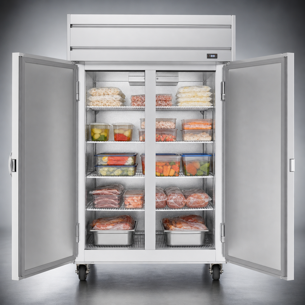 Dual Solid Hinged Doors