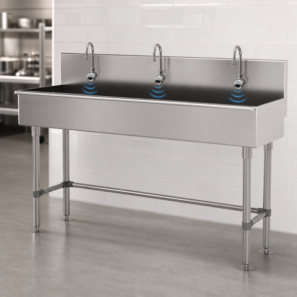 Three Electronic Faucets