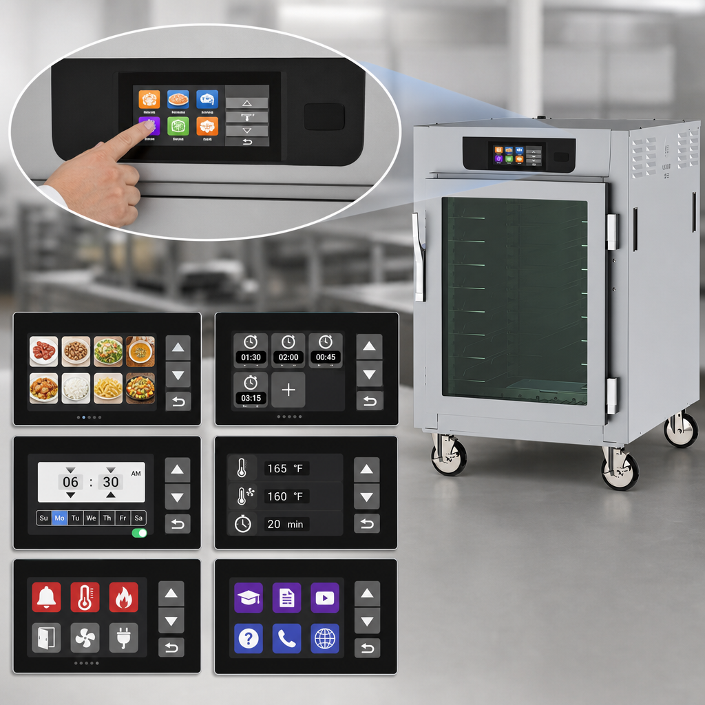 6.8-Inch Touch-Screen Controls