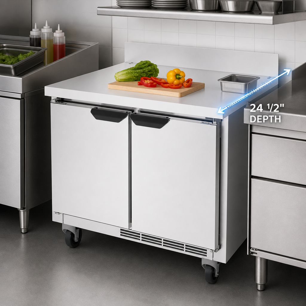 Shallow-Depth Worktop Design