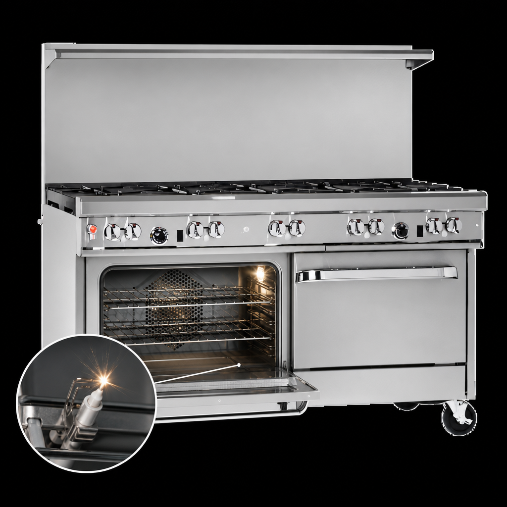 Convection Oven with Battery Spark Ignition