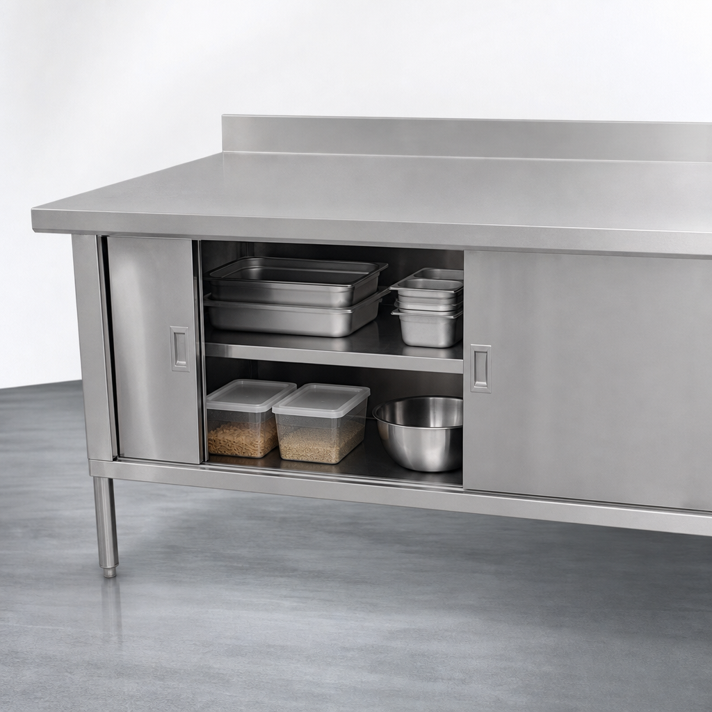 Cabinet Base With Sliding Doors