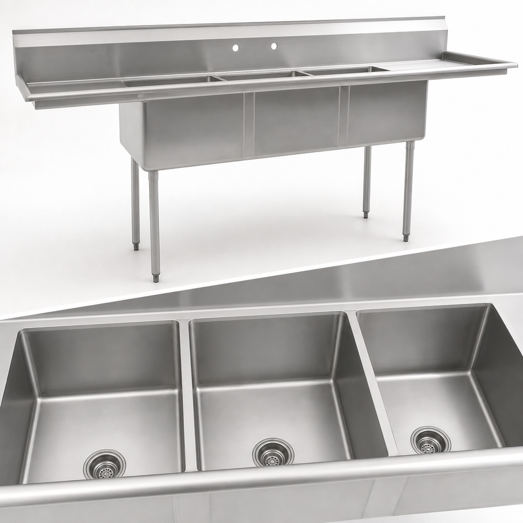 Three 24 x 24-Inch Compartments