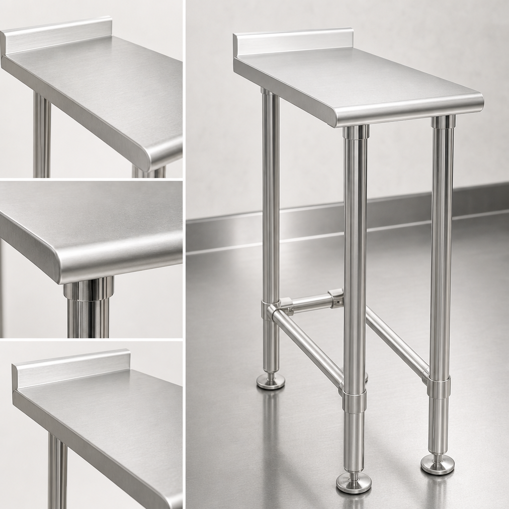 14-Gauge 304 Stainless Steel Top