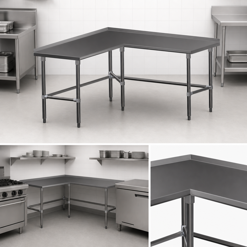 L-Shaped Work Surface