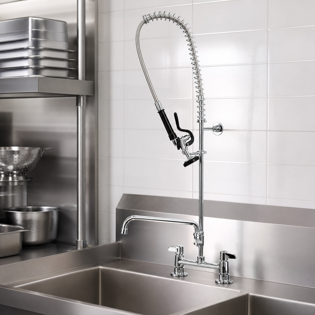 Deck-Mount Pre-Rinse Faucet