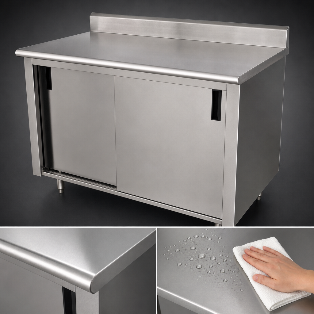 16-Gauge 304 Stainless Steel Top