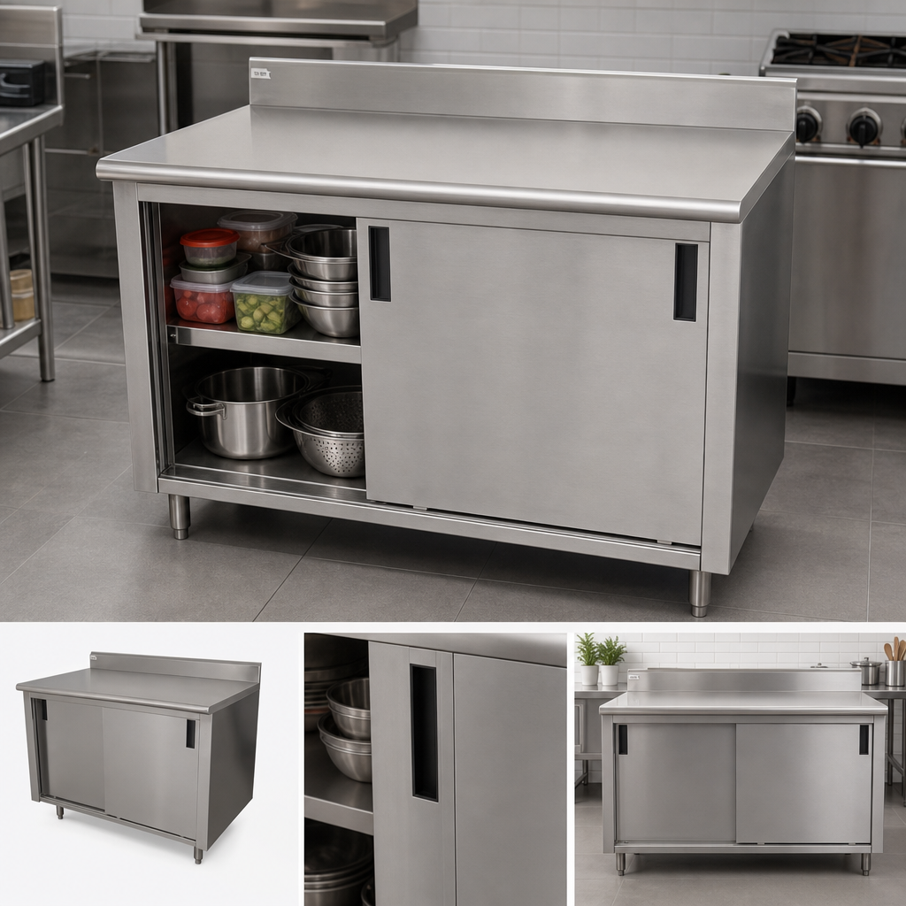 Cabinet Base with Sliding Doors