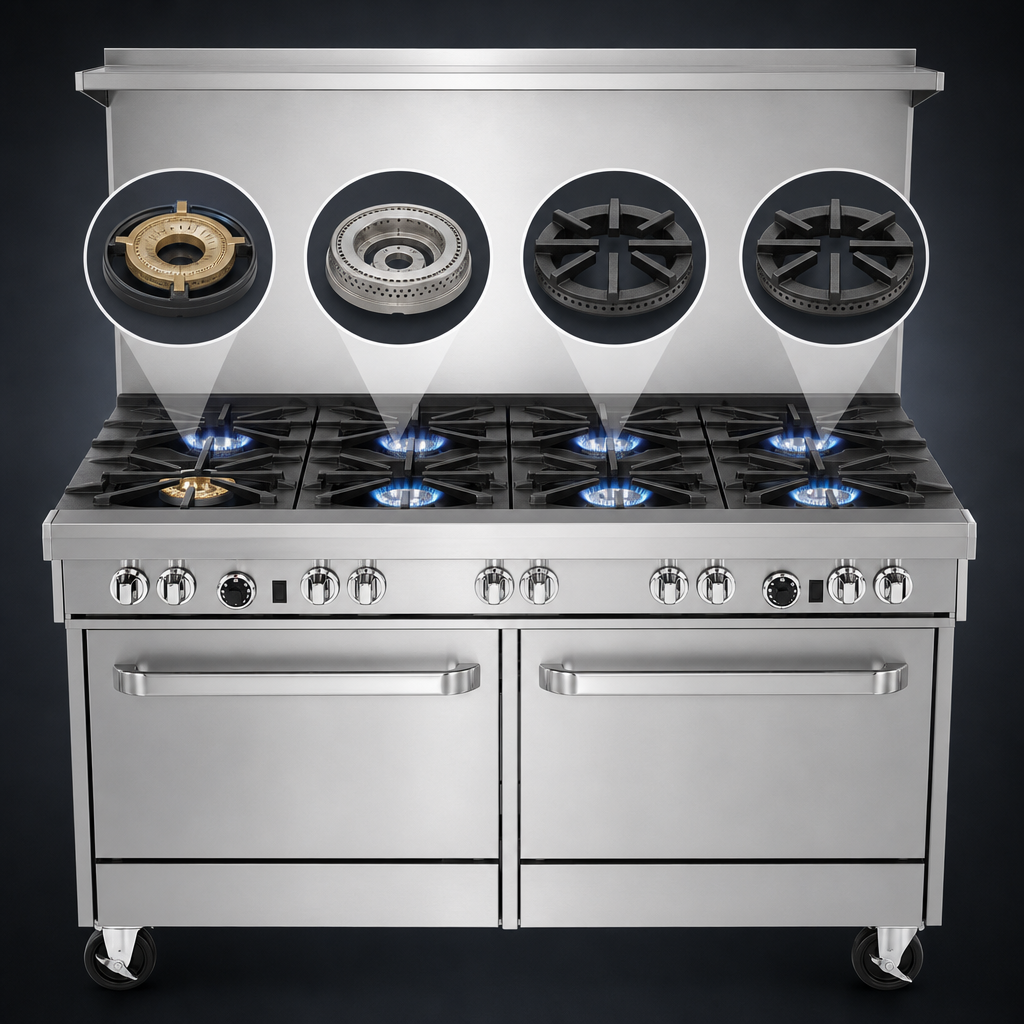 Eight Open Burners