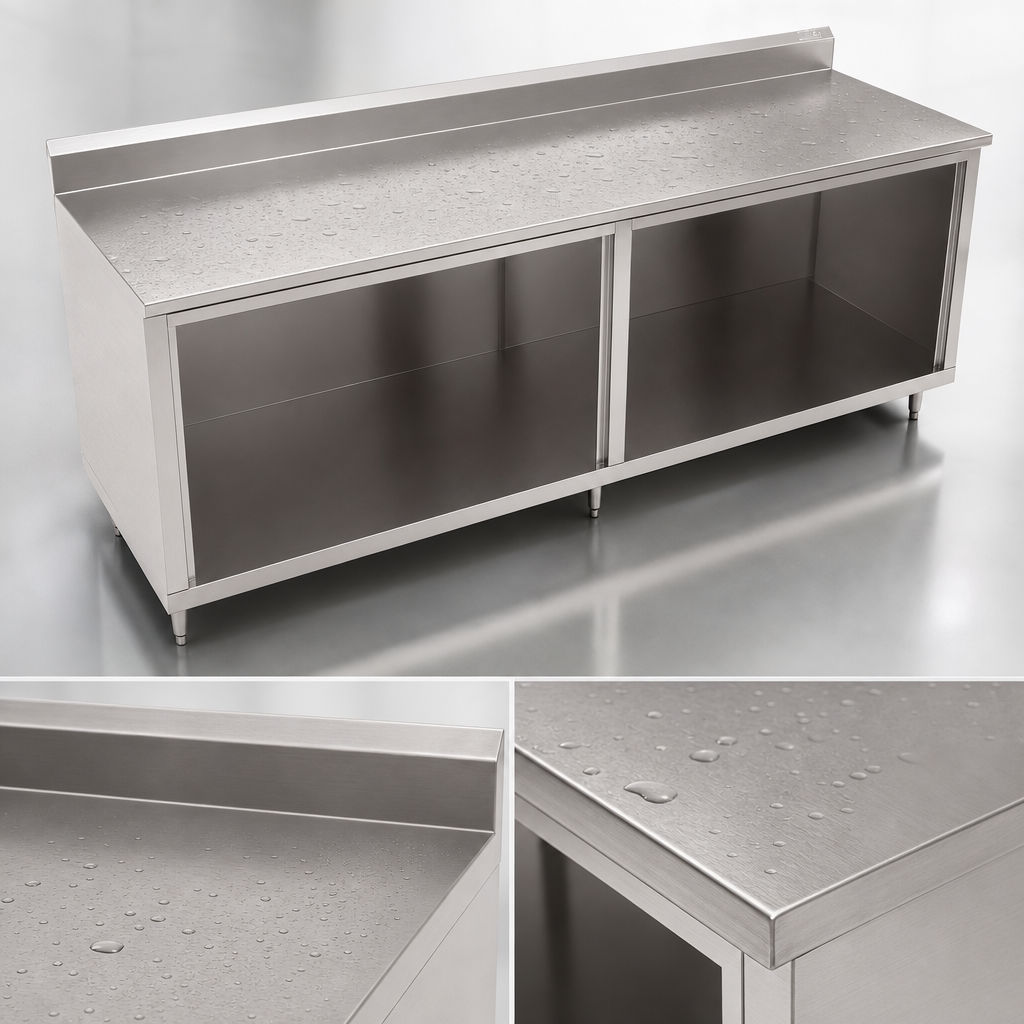 16-Gauge 300-Series Stainless Steel Top